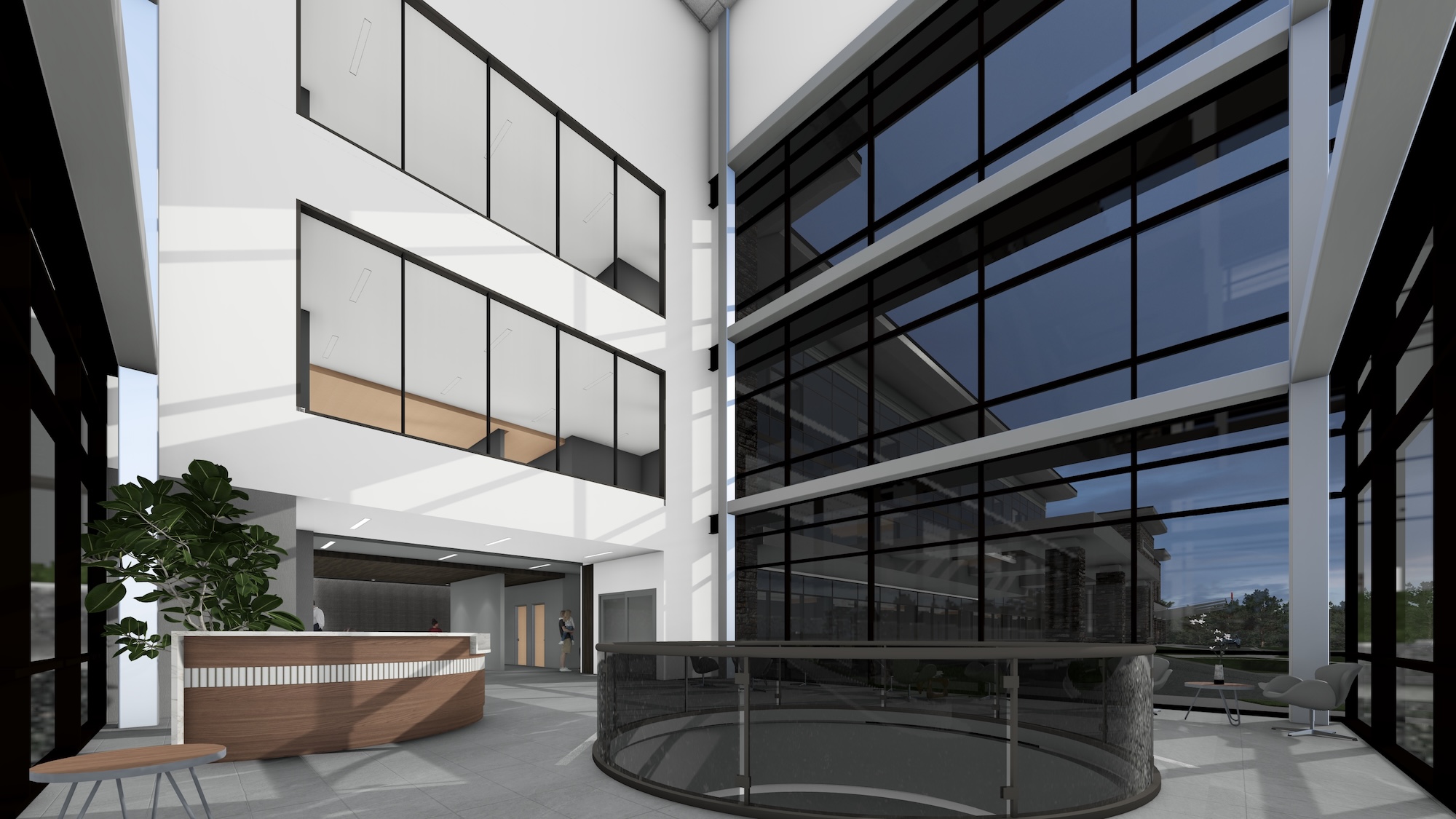 Construction rendering showing interior of the hospital expansion